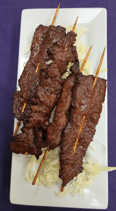 A12. Beef Satay.