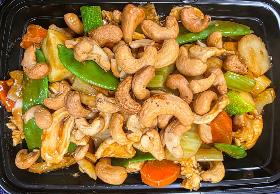 C5. Cashew Chicken with Snow Peas.