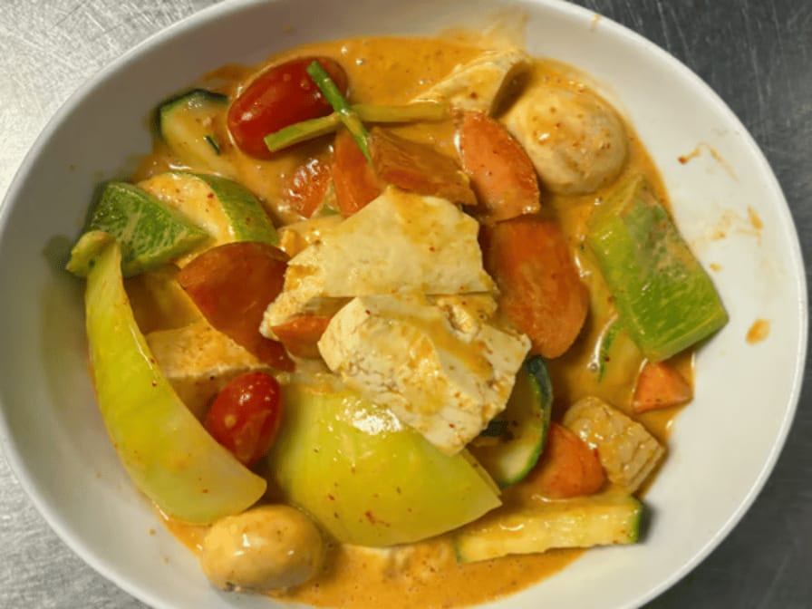 Red Curry with Tofu.