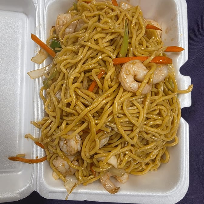 Pad Thai Noodles with Shrimp.