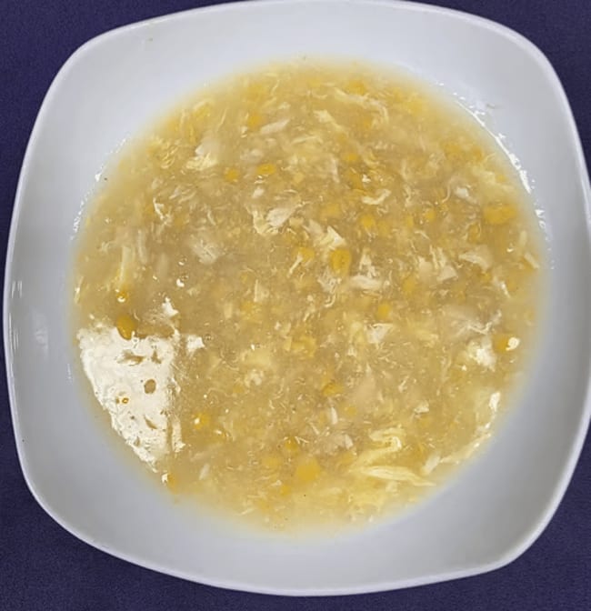 2. Sweet Corn & Chicken Soup.