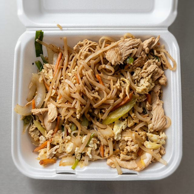 Drunkin Noodles with Chicken.